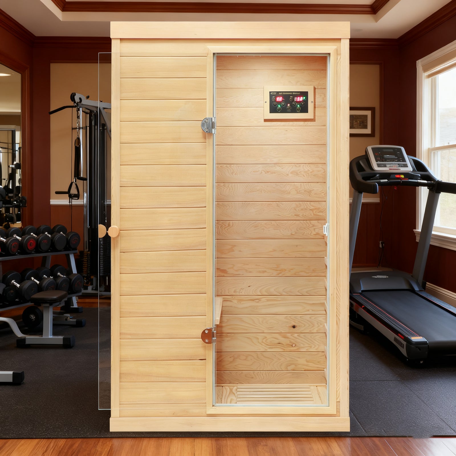 Hemlock Mini Sauna Far Infrared Saunas Detox Bluetooth Speaker Detox Spa 1050W