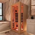 Infrared Sauna up to 4 Person with 15 Minutes Warm-Up Heater Tube & Carbon Plate
