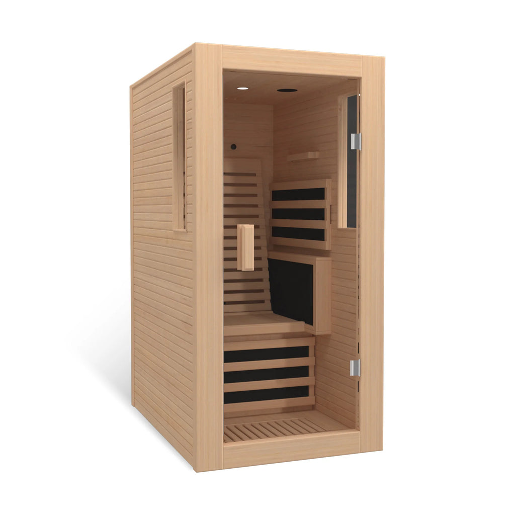 Infrared Sauna up to 4 Person with 15 Minutes Warm-Up Heater Tube & Carbon Plate