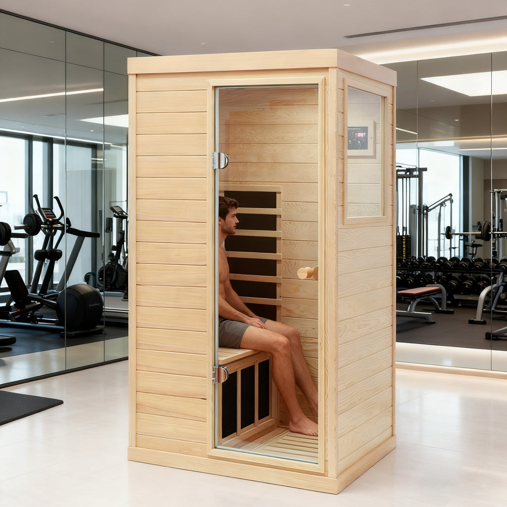 Hemlock Mini Sauna Far Infrared Saunas Detox Bluetooth Speaker Detox Spa 1050W